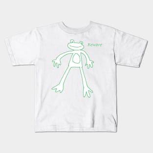 Beware frog Kids T-Shirt